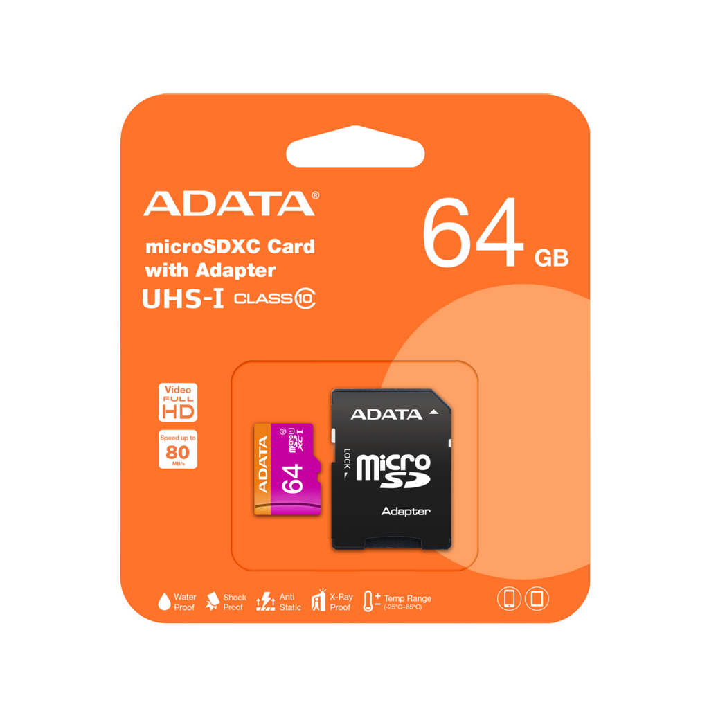 AD - Premier Class 10 MicroSD Memory Card - 64GB