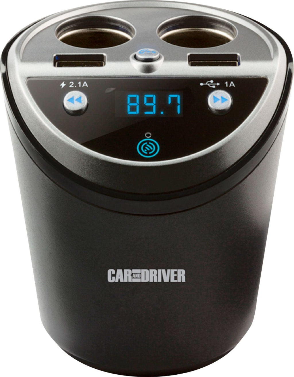 Car&Driver Car Power Station w/ 4 Charging Ports & FM Transmitter
