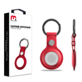 MB - Pro Leather Key Ring Case For Apple AirTag - Red