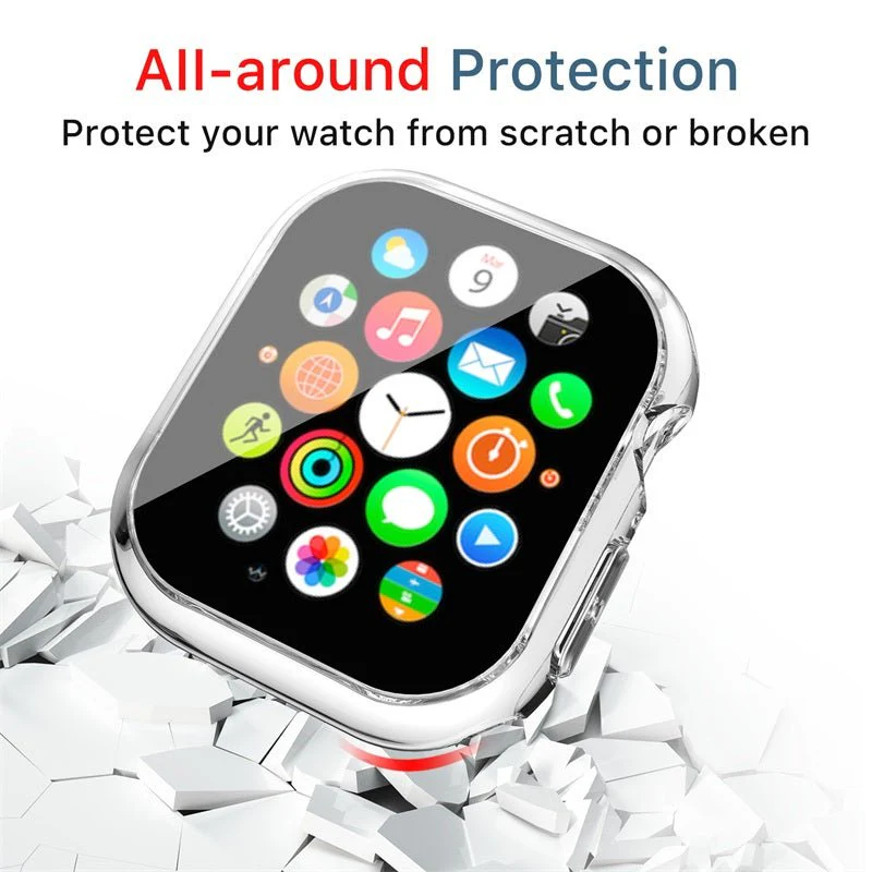 MB - Fusion Protector Case Apple Watch 45MM - Electroplated Silver