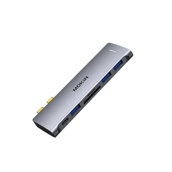 Mk - 7 In 1 USB 3.0 (USB-C ThunderBolt 3) Hub