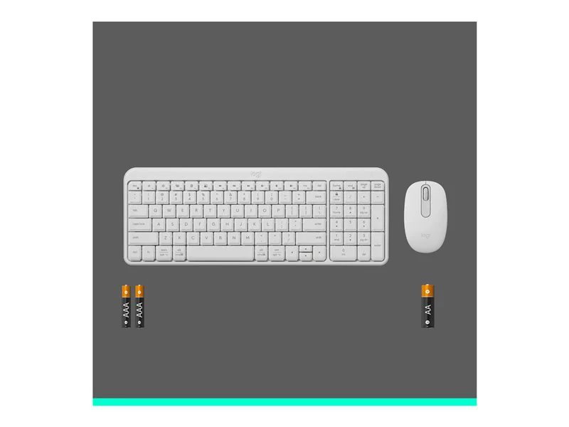 LT - MK250 Compact Wireless Keyboard & Mouse Combo White