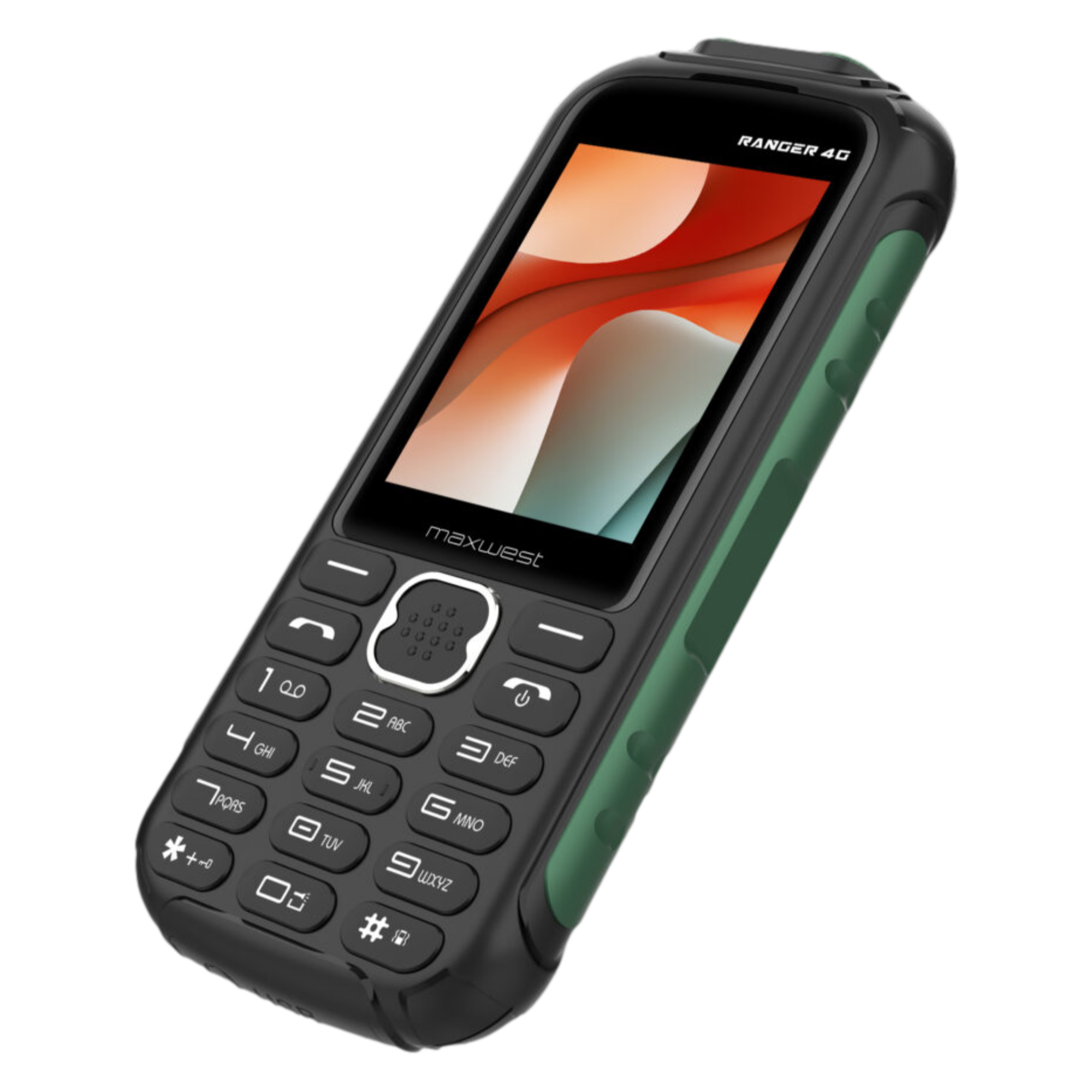 MaxWest Ranger 4G-128MB-Black/Green-DUOS