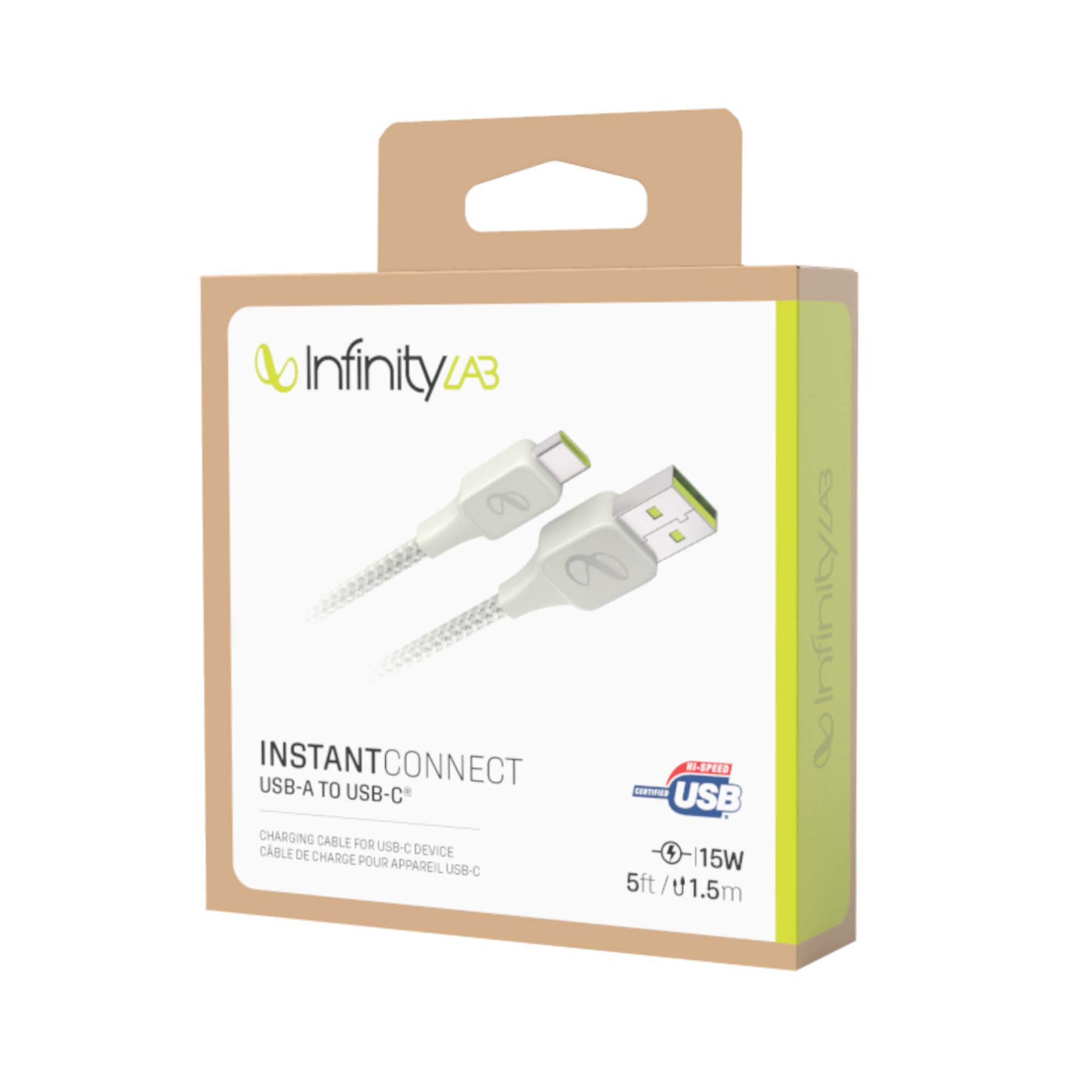 HM - InfinityLab InstantConnect USB-A to USB-C (1.5m/5ft)