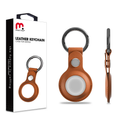 MB - Pro Leather Key Ring Case For Apple AirTag - Brown