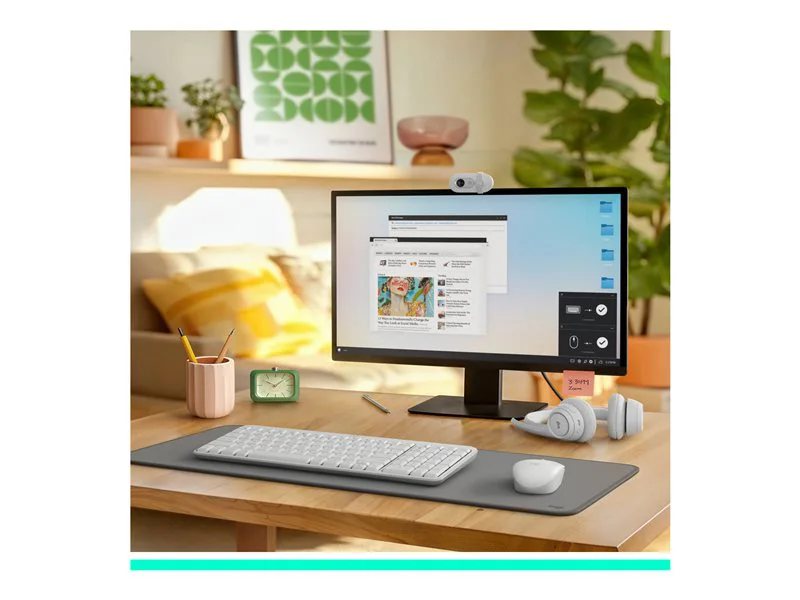 LT - MK250 Compact Wireless Keyboard & Mouse Combo White