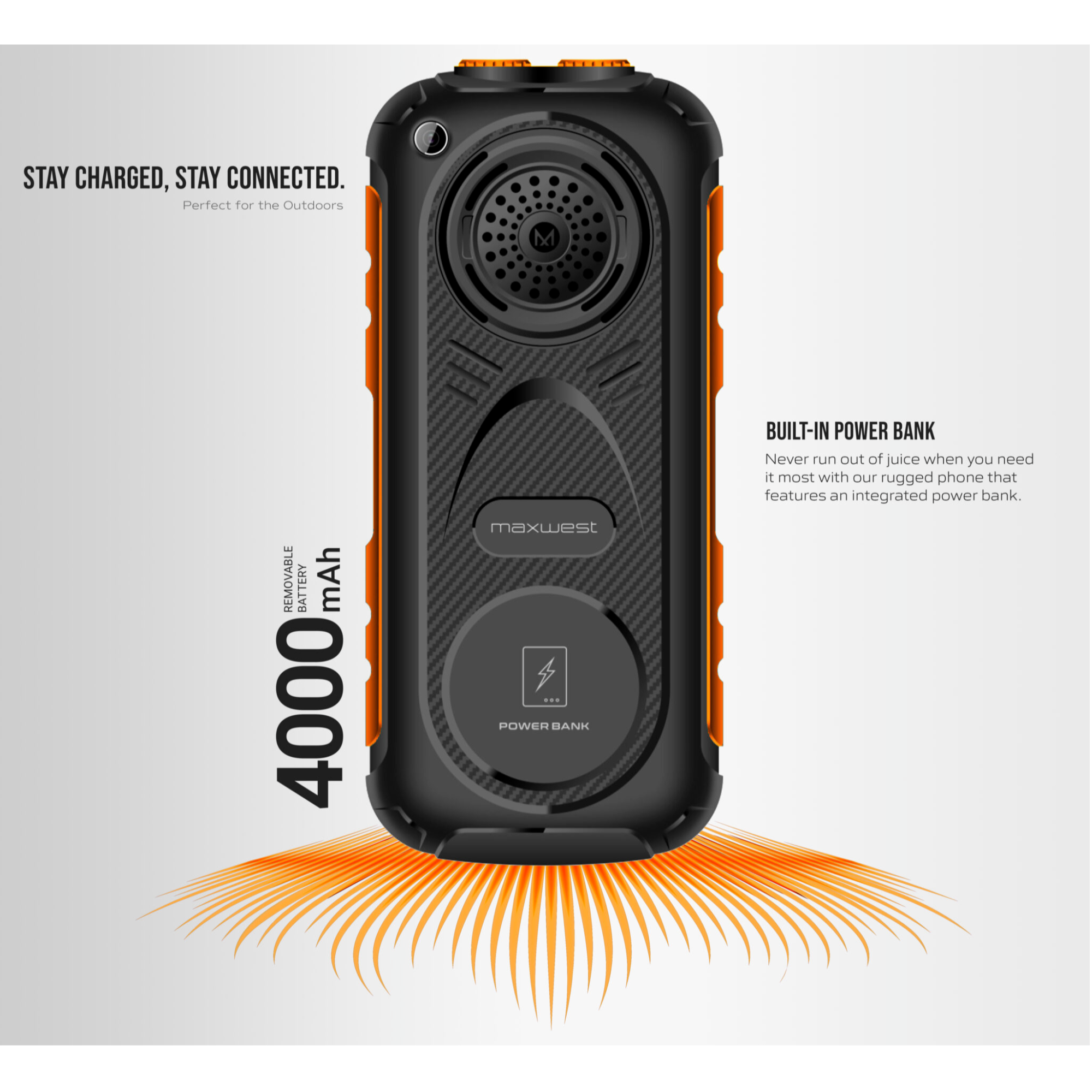 MaxWest Ranger 4G-128MB-Black/Green-DUOS