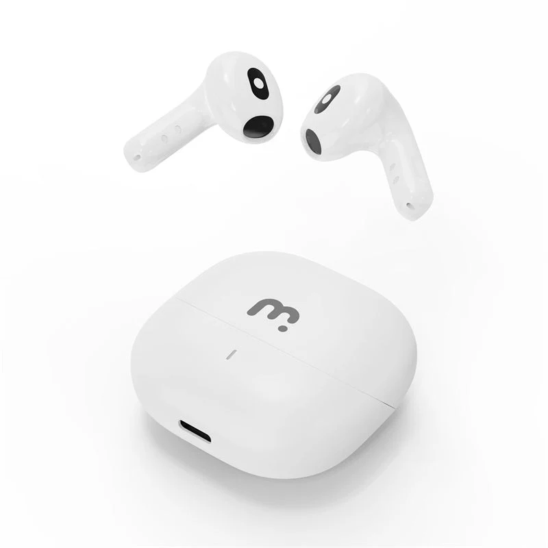 MB - Pro ChatterBuds + AI Translator Wireless Earbuds – White